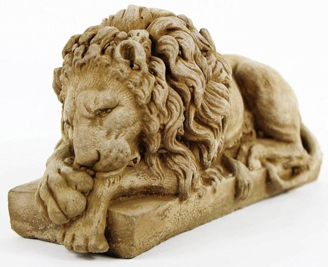バチカンの2匹のライオン ストーン風 彫像/ サン・ピエトロ大聖堂 カトリック教会 玄関 エントランス 記念品プレゼント贈り物　(輸入品