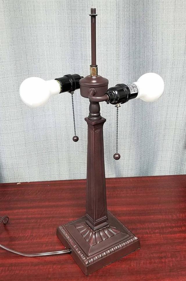 ティファニー・スタイル/テーブル・ランプ 高さ 約56ｃｍ ステンドグラス・アンティーク ヴィンテージ/ナイトテーブル（輸入品）シック_3