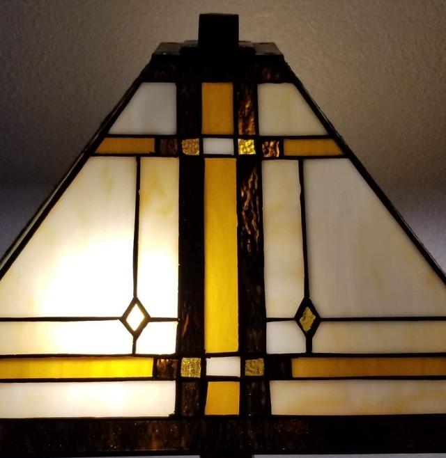 ティファニー・スタイル/テーブル・ランプ 高さ 約56ｃｍ ステンドグラス・アンティーク ヴィンテージ/ナイトテーブル（輸入品）シック_7