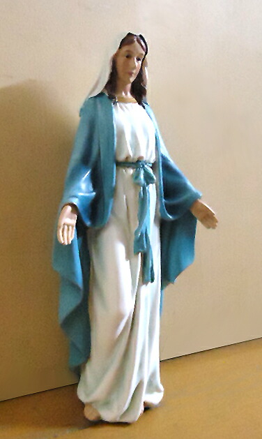 聖母マリア像 彫像 高さ約15ｃｍ キリスト教 Virgin Mary/ カトリック 祭壇 洗礼 精霊 福音 クリスマス プレゼント 贈り物 誕生日 お祝い(輸入品)_6