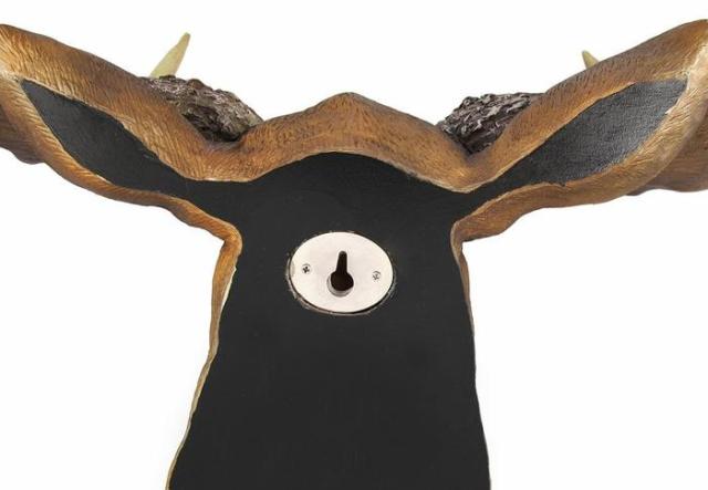 北米大陸のヘラジカ (ムース) 頭部 壁掛け彫刻 彫像 / North American Moose Head Bust Wall Hanging （輸入品_4