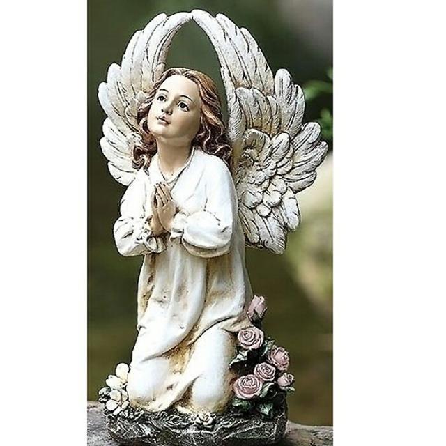 送料無料 ストーン製 女神像 インポート エンジェル ガーデニング雑貨 ストーン ヨーロッパ 英国製 ガーデン雑貨 アンティーク N-5104] ガーデニング 雑貨 ( 天使 ⁄ 祈り ) ストーン製 ストーン製