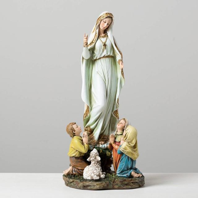 クリスチャン用彫刻 ファティマの聖母 彫刻彫像 高さ 約30ｃｍ/ カトリック教会 聖霊 福音 癒し 十字架 無原罪 プレゼント 贈り物[輸入品]_1