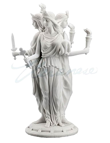 古代ギリシア 魔法と魔法使いの女神 ヘカテー（ヘカテ） 大理石風 彫像 彫刻 ヴェロネーゼ製/ Hecate Greek Goddess of Magic & Witchcraft Statue(輸入品