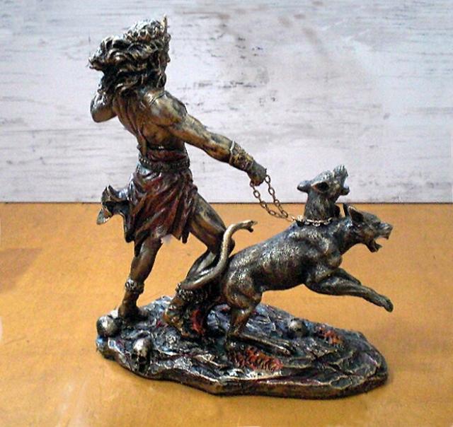 ケルベロスを引き連れた、ハデス 古代ギリシャ神 彫像 彫像/ オリンポス ギリシア神話 冥府の神 ペルセポネー アテネ ヘレニズム 贈り物(輸入品_5