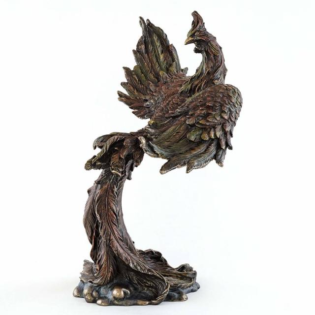 伝説の飛翔するフェニックス（不死鳥）彫刻 彫像（輸入品)_1