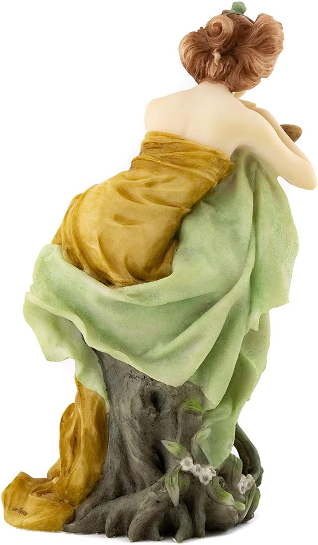 アルフォンス・ミュシャ風「貴婦人と野獣」の女性彫刻-彫像 高さ 約22ｃｍ置物/ コレクション 貴賓室 リビング（輸入品s_2