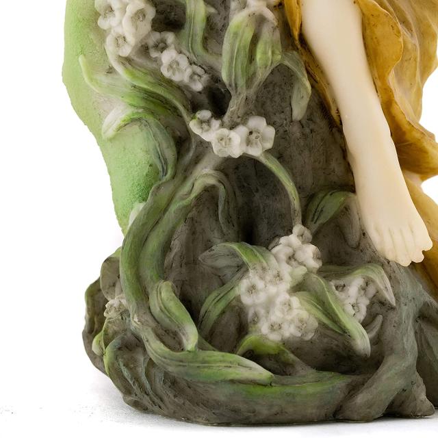 アルフォンス・ミュシャ風「貴婦人と野獣」の女性彫刻-彫像 高さ 約22ｃｍ置物/ コレクション 貴賓室 リビング（輸入品s_6