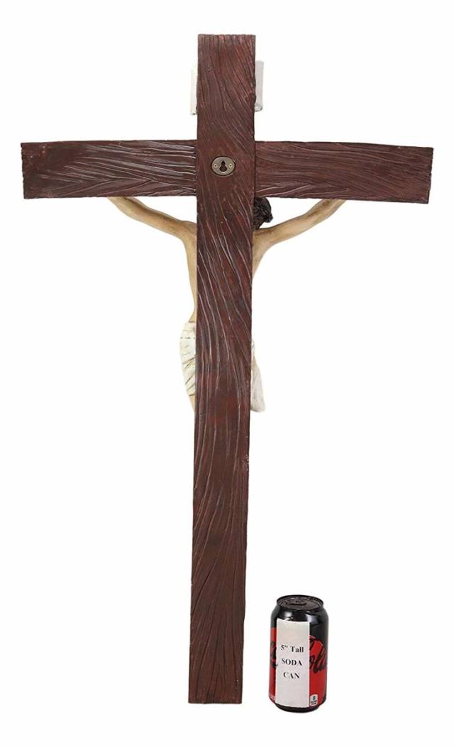 キリスト　教会　十字架 楽天市場】【在庫限り】 木製キリスト像 木製十字架 オブジェ 置物