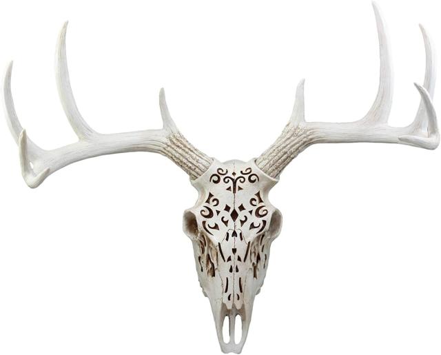 鹿の角 頭付き 全長約65cm 壁掛け ウォールデコレーション