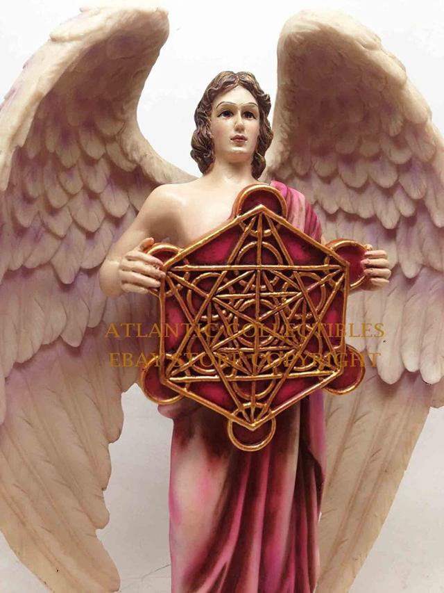 エブロス製 ユダヤ教天使 メタトロン像 最高位 エノック神聖な存在 鮮やかな色彫像 彫刻/ 記念品 プレゼント(輸入品）_1
