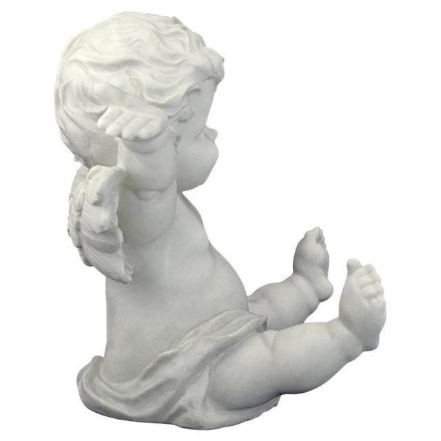 飛び跳ねる子供の智天使（ケルビム像）西洋彫刻 装飾品 ガーデン彫像/ ガーデニング アクセント 庭園 園芸 お庭 芝生 プレゼント(輸入品_7