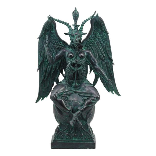 オカルト悪魔崇拝 バフォメット 彫像 黙示録 サバトの牡山羊