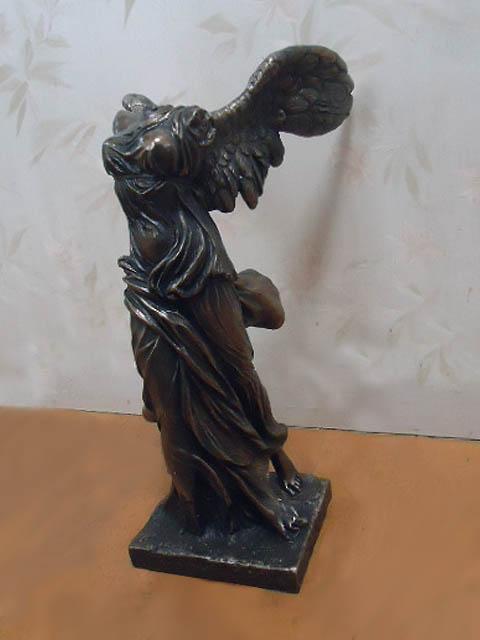 高さ 約33cmサモトラケのニケ彫像 ブロンズ風彫刻 ルーブル美術館の