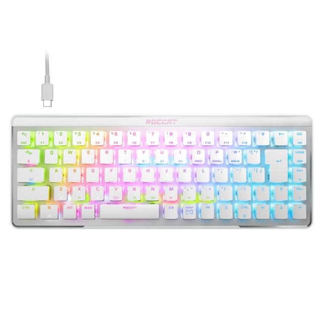 ROCCAT Vulcan II Mini Air ゲーミングキーボード 有線 無線 日本語配列 65% フォームファクター JIS 赤軸 テンキーレス ROC-27-091