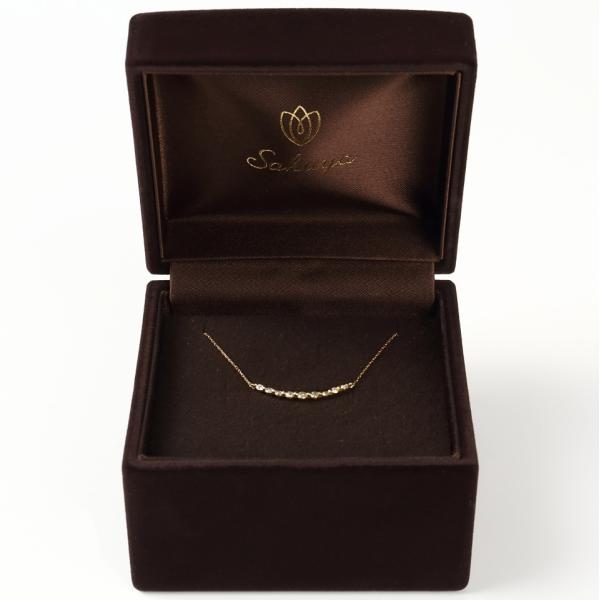 ネックレス ペンダント プレゼント 人気 ダイヤモンド ライン / 0.2ct K18 K18wg K18pg ギフト_12