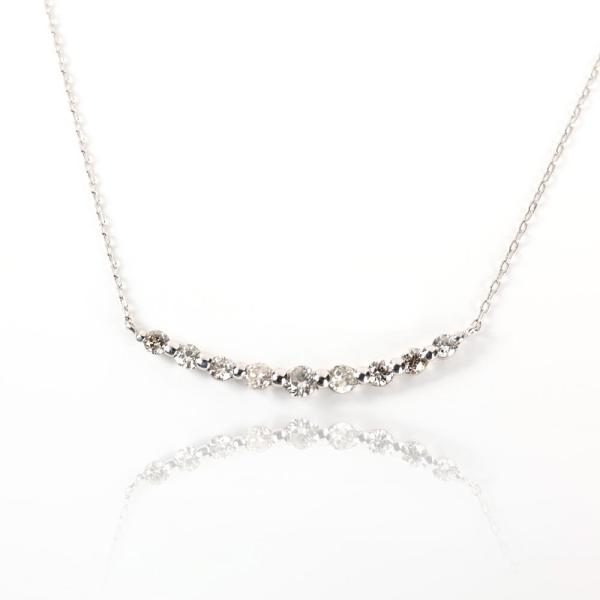 ネックレス ペンダント プレゼント 人気 ダイヤモンド ライン / 0.2ct K18 K18wg K18pg ギフト_14