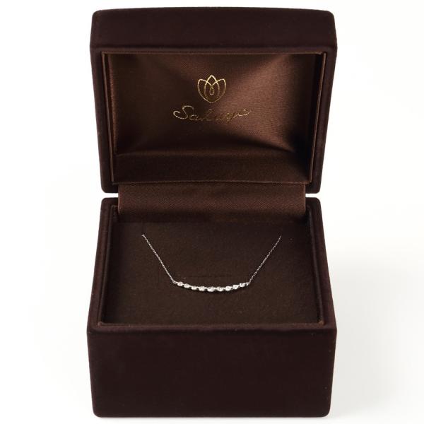 ネックレス ペンダント プレゼント 人気 ダイヤモンド ライン / 0.2ct K18 K18wg K18pg ギフト_16