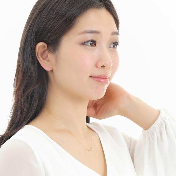 ネックレス ペンダント プレゼント 人気 ダイヤモンド ライン / 0.2ct K18 K18wg K18pg ギフト_3