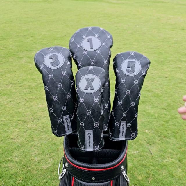 【TML-2307】TaylorMade ヘッドカバー ドライバー フェアウェイウッド ユーティリティー パター ピンタイプPT  テーラーメイド プレゼント 1点セット（4点セット大特価） 組み合自由