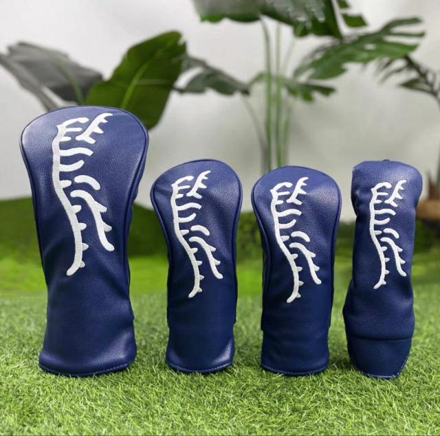 ゴルフクラブカバー 1W/3W/5W/UT 4点セット シンプルタイガー 新作⛳ ゴルフクラブカバー 1W/3W/5W/UT 4点セット シンプルタイガー 新作