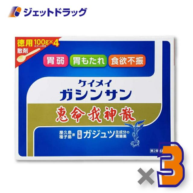 恵命我神散 100g 4袋入 ×3個 【第2類医薬品】