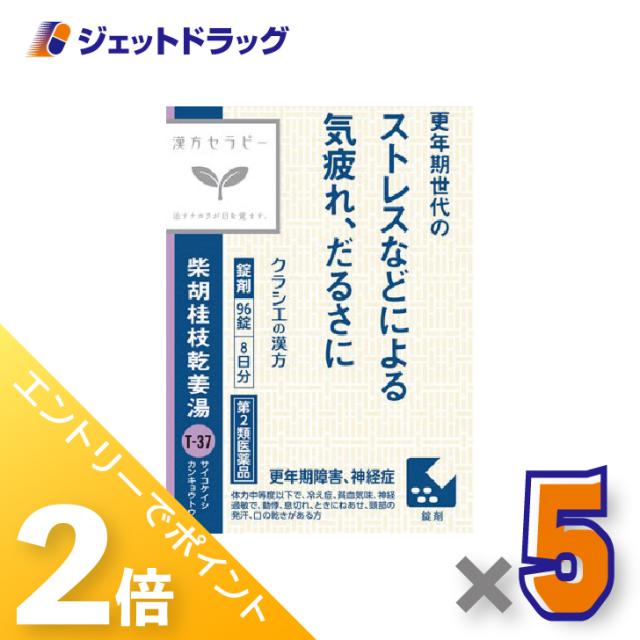 ≪6周年キャンぺーン＆三太郎の日！ポイント2%≫JPS柴胡桂枝乾姜湯エキス錠N 96錠 ×5個 漢方 さいこけいしかんきょうとう 【第2類医薬品】