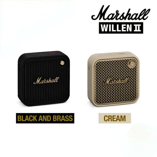 Marshall WILLEN II Bluetoothスピーカーマーシャル ウィレン2 WILLEN2 ワイヤレス 小型 コンパクト ポータブル 防水 防塵 大音量 低音 重低音 高音質 アプリ対応 バッテリー保護機能 イコライザ 第2世代 USB