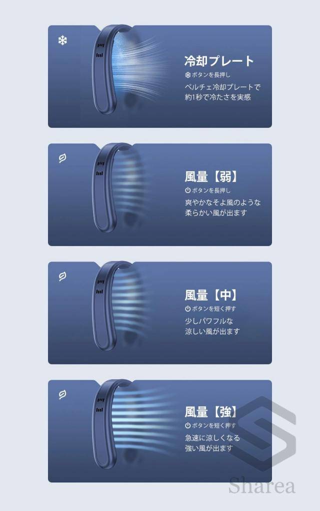 首掛け扇風機 ネックファン 3階段風量調節 4000mAh大容量 上下送冷風 冷感 首かけ扇風機 -15℃瞬間冷却プレート 扇風機 軽量 風向自由調節 冷風機 軽量 高品質 長時間 おしゃれ ひんやり 軽い プレゼント 扇風機 通勤 ン 瞬間冷感 ペルチェ素子冷却プレート ネッククーラー