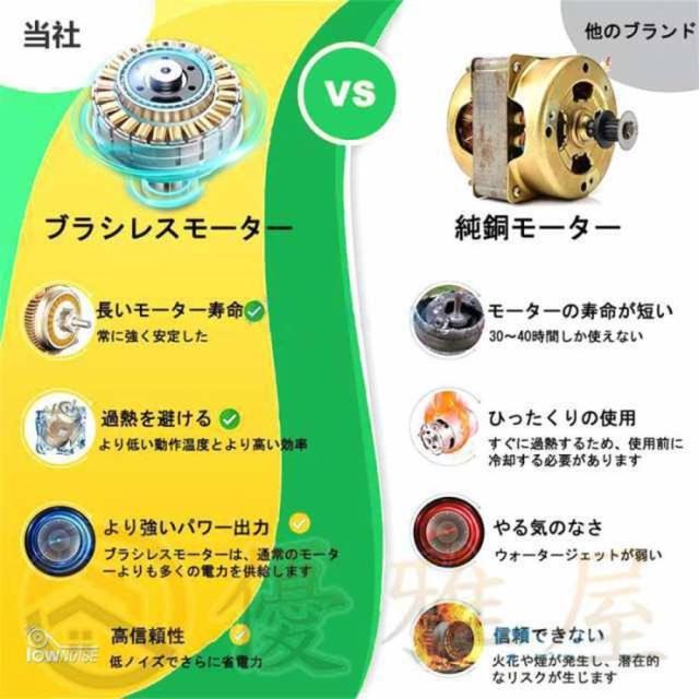 高圧洗浄機 コードレス バッテリー対応 充電式 水道直吸 7.0MPa 収納ケース付き ポータブル 洗車 ガン 自吸式 強力噴射 軽量 洗車機 電動工具 車掃除