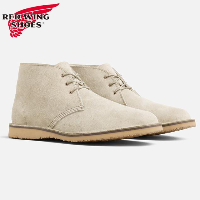 正規取扱店 レッドウィング メンズ ウィークエンダー チャッカ Weekender Chukka ブーツ 靴 シューズ カジュアル メイドインUSA スエード ベージュ 送料無料 RED WING 3309