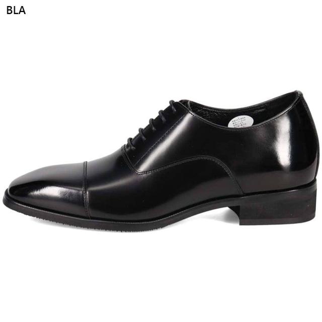 在庫1点限り 26.5cm 3E 幅広 ワイド ビー クラシック メンズ ビークラシック BEE CLASSIC 内羽根ストレートチップビジネスシューズ ビジネス 冠婚葬祭 6cm ブラック 黒 送料無料 BEE CLASSIC