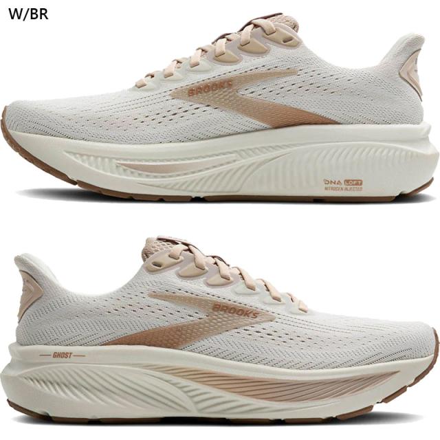 BROOKS（ブルックス） BRW4312 Ghost17 （ホワイトブラウン） Brooks