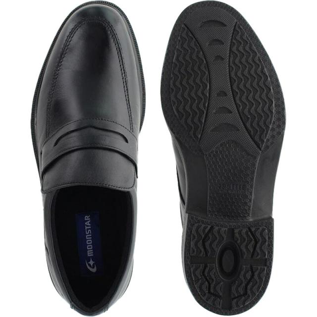 在庫1点限り 28.0cm 4E 幅広 ワイド 日本製 国産 スポルス メンズ アナトミーライト SPH4942 ビジネス 靴 シューズ 革靴 本革 ローファー 軽量 撥水 ブラック 黒 送料無料 SPORTH 42293166