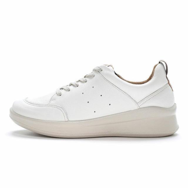 在庫1点限り 23.0cm 4E 幅広 ワイド スポルス レディース SP2001 ムーンスター MOONSTAR 靴 シューズ 日本製 天然皮革 ステア 撥水 衝撃吸収 ホワイト 白 送料無料 SPORTH 42300951