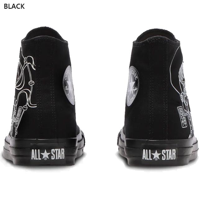 コンバース メンズ ALL STAR FUJINRAIJIN HI オールスター フウジンライジン スニーカー 靴 シューズ ハイカット キャンバス 風神 雷神 ホワイト 白 ブラック 黒 送料無料 CONVERSE 31316660 31316661_4