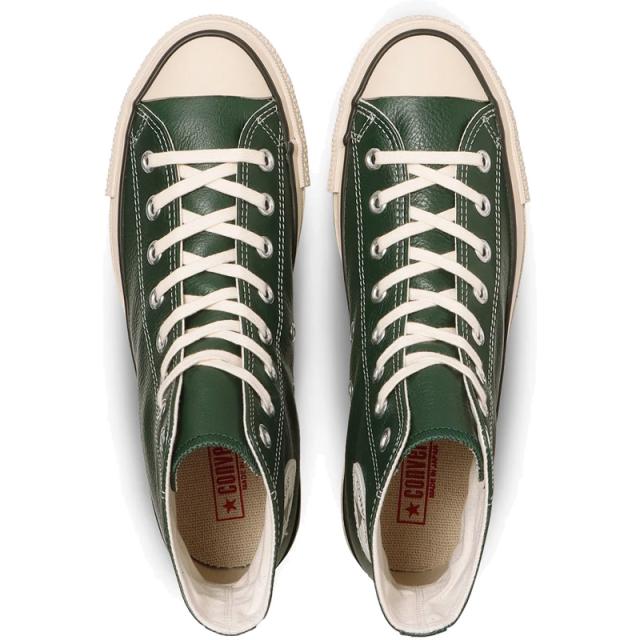 コンバース メンズ LEATHER ALL STAR J HI レザーオールスター スニーカー 靴 シューズ 日本製 国産 ハイカット レザー 本革 グリーン 緑 送料無料 CONVERSE 31316730_3