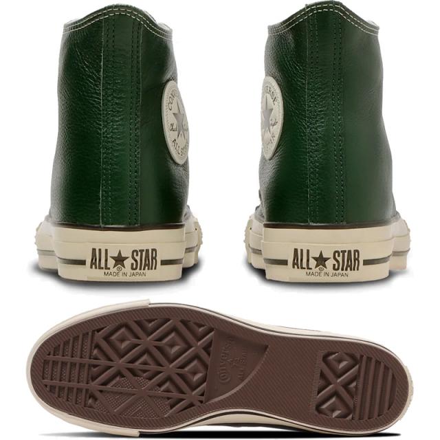 コンバース メンズ LEATHER ALL STAR J HI レザーオールスター スニーカー 靴 シューズ 日本製 国産 ハイカット レザー 本革 グリーン 緑 送料無料 CONVERSE 31316730_4