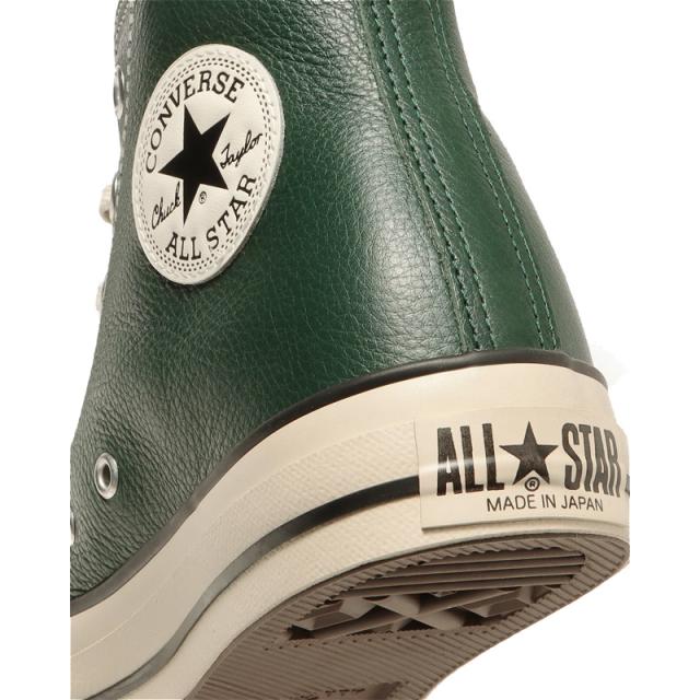コンバース メンズ LEATHER ALL STAR J HI レザーオールスター スニーカー 靴 シューズ 日本製 国産 ハイカット レザー 本革 グリーン 緑 送料無料 CONVERSE 31316730_6