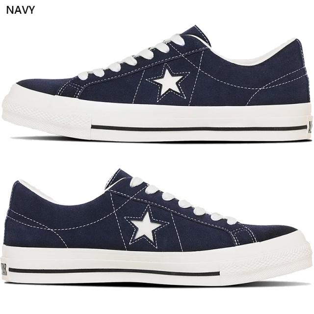 コンバース メンズ レディース ONE STAR SUEDE ワンスター スエード スニーカー 靴 シューズ ローカット ブラック 黒 ネイビー ブルー 青 送料無料 CONVERSE 35200860 35200861 35200862 35200863