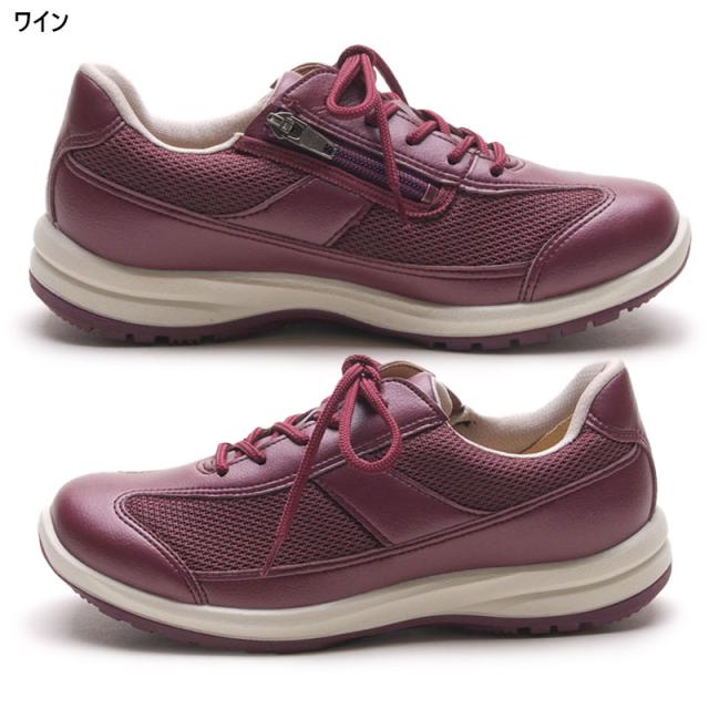 在庫1点限り 21.5cm 4E 幅広 ワイド メディカルウォーク レディース メディカルウォーク WK L030 スニーカー 靴 シューズ ウォーキング 旅行 散歩 送料無料 Medical Walk KV30131