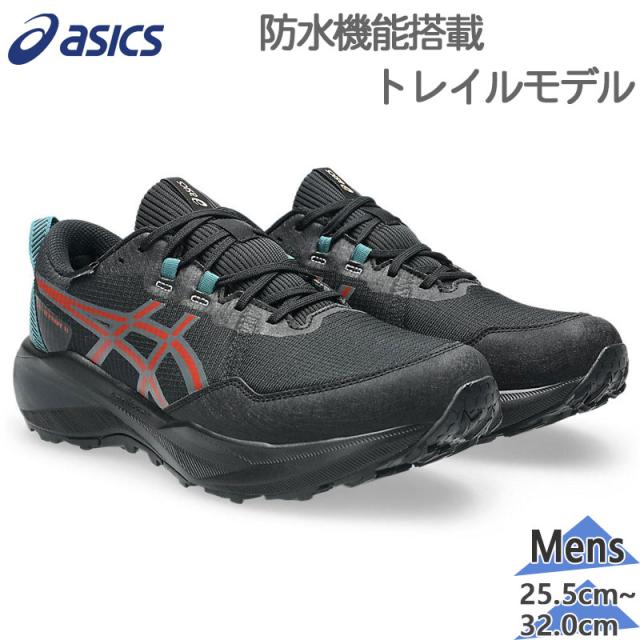 アシックス メンズ GEL-VENTURE 11 WATERPROOF ゲルベンチャー スニーカー 靴 シューズ ランニング トレーニング トレイル ハイキング タウンユース ブラック 黒 送料無料 asics 1011C159