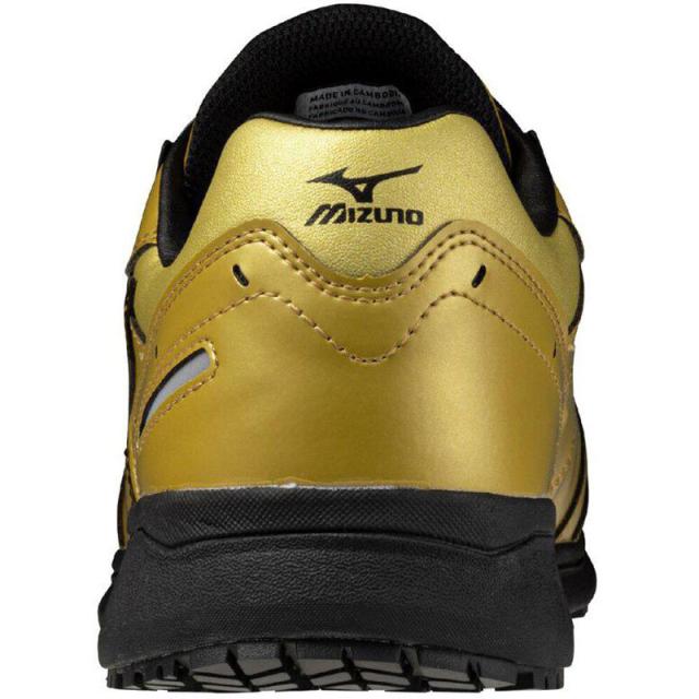 Mizuno ALMIGHTY SU 51L BOAシステム 安全靴 ゴールド ミズノ オールマイティSU 51L BOA 27.5cm ゴールド×ブラック Mizuno