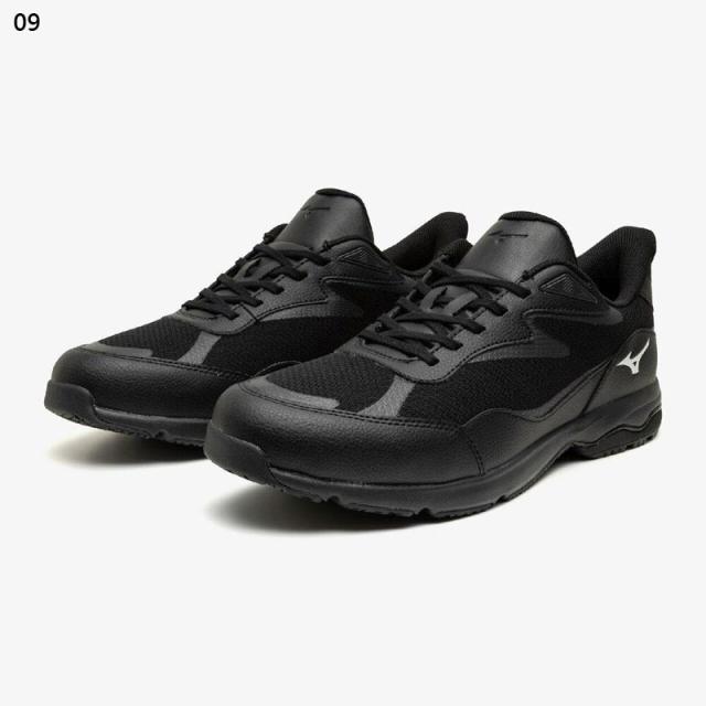 3E相当 幅広 ワイド ミズノ メンズ レディース LDネクストイージー スニーカー 靴 シューズ ウォーキング 旅行 散歩 脱ぎ履きしやすい ブラック 黒 ネイビー ベージュ 送料無料 Mizuno B1GC2600_2