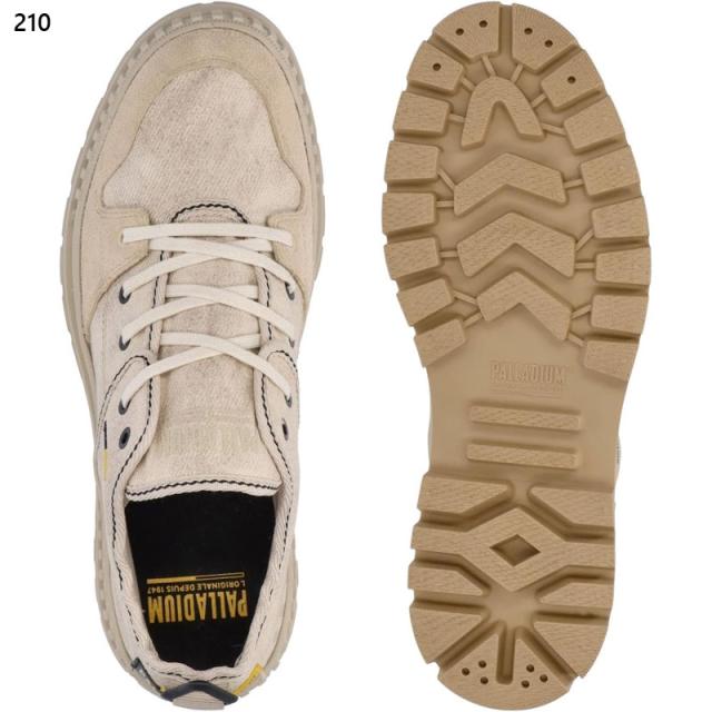 在庫1点限り 23.5cm パラディウム メンズ レディース PALLASHOCK LO SURPLUS スニーカー 靴 シューズ ローカット 紐靴 キャンバス 軽量 ベージュ 送料無料 PALLADIUM 74346