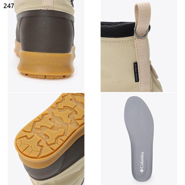 27.0cm コロンビア メンズ レディース ヘンリーズフォーク ブーツ OT OHI ブーツ 靴 シューズ 防寒 防水 保温 雨 雪 冬 軽量 耐久 カジュアル アウトドア ベージュ 送料無料 Columbia YU4749