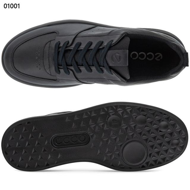 在庫1点限り EU40(25.0cm) エコー メンズ STREET 720 M スニーカー 靴 シューズ 本革 レザー GORE-TEX ゴアテックス 雨晴兼用 透湿 防水 シンプル ブラック 黒 送料無料 ECCO 520814
