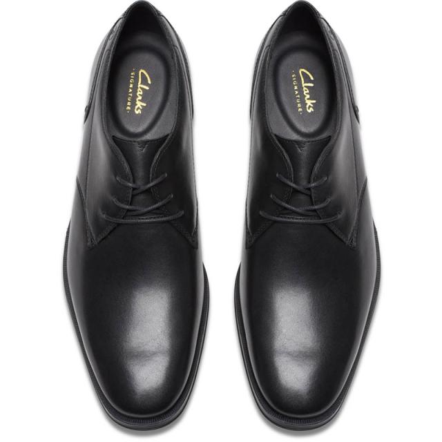 クラークス メンズ PAULTON LACE 商行為 靴 シューズ 華燭の典 冠婚葬祭 本革 なめし革 黒いこと 黒 貨物輸送無料 Clarks 26183395
