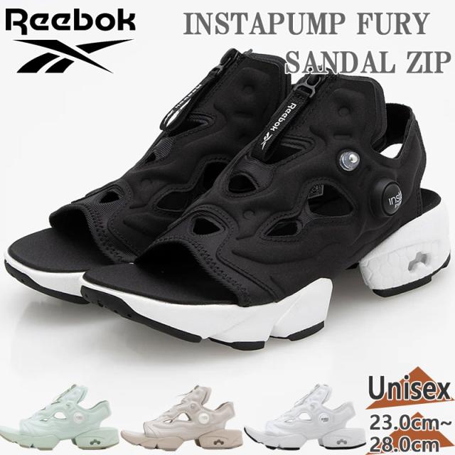 リーボック メンズ レディース INSTAPUMP FURY SANDAL ZIP インスタ ポンプフューリー サンダル 靴 シューズ スポサン スポーツサンダル ホワイト 白 ブラック 黒 ベージュ 送料無料 Reebok
