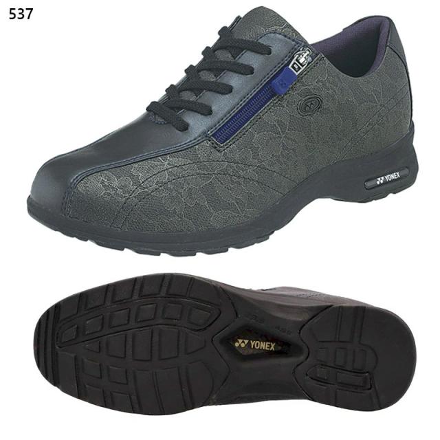 4.5E 幅広 ワイド ヨネックス レディース パワークッションLC30W スニーカー 靴 シューズ ウォーキング 旅行 散歩 撥水 ストレッチ ブラック 黒 レッド 赤 ピンク カーキ 送料無料 YONEX SHWLC30W